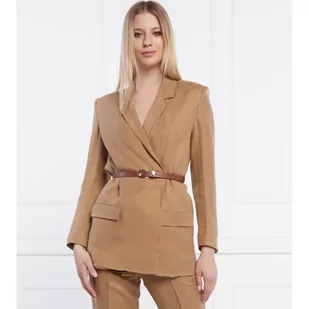 Liu Jo Lniana marynarka | Relaxed fit - Marynarki i żakiety damskie - miniaturka - grafika 1
