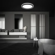Lampy sufitowe - Briloner Lampa sufitowa LED Pulap, czarna, Ø 29 cm, tworzywo sztuczne, IP44 - miniaturka - grafika 1