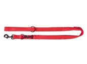 Smycze dla psów - Dingo Smycz taśma przedłużana z taśmy bawełnianej 2cm/120-220cm czerwona - miniaturka - grafika 1
