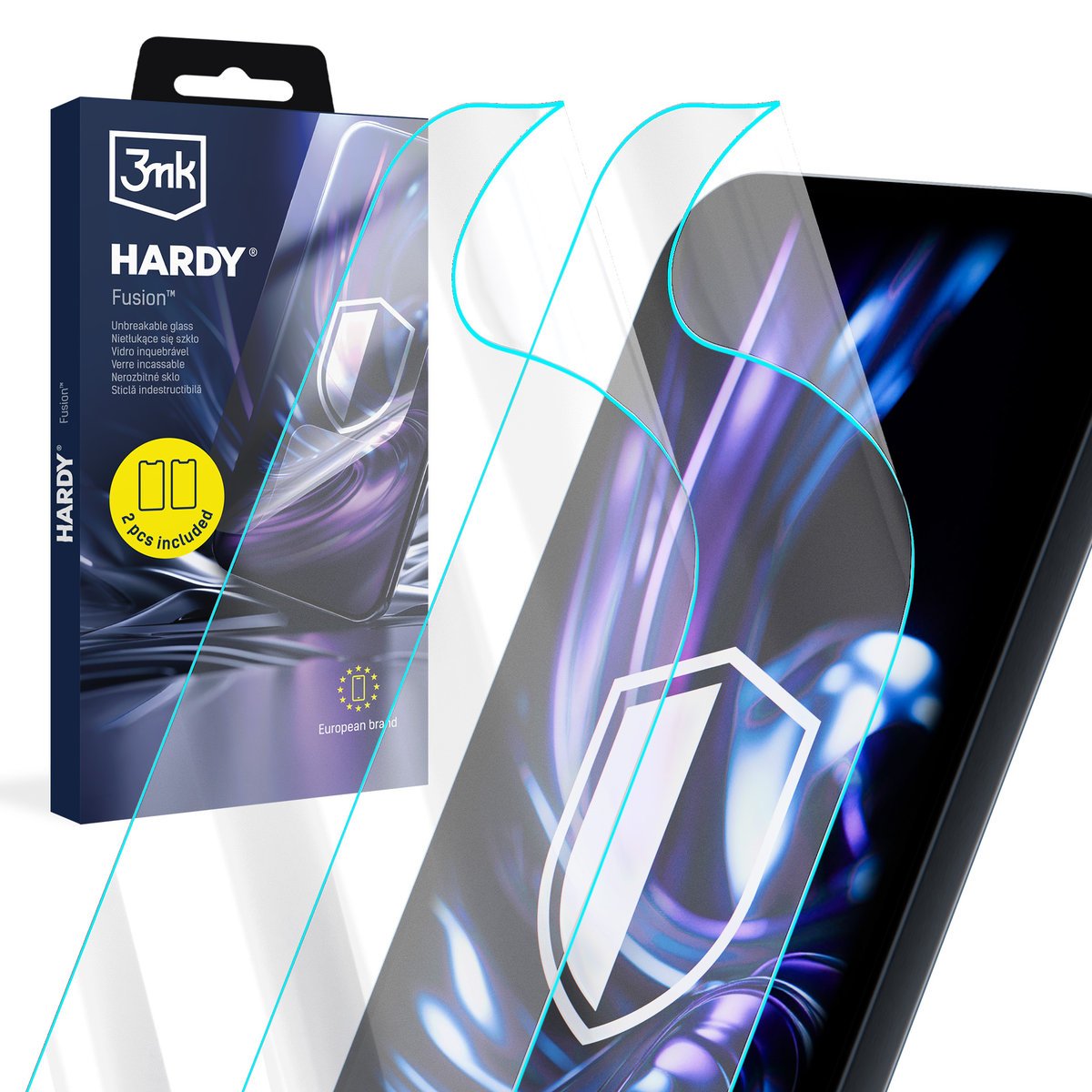 2szt niepekąjące szkło hybrydowe na Xiaomi Mi 9 SE Global - 3mk HARDY® Fusion™