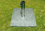 Parasole ogrodowe - Garthen Podstawa z granitu i stali nierdzewnej z kółeczkami pod parasol 25 kg - miniaturka - grafika 1