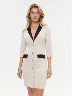 Rinascimento Sukienka codzienna CFC0019257002 Beżowy Slim Fit - Sukienki - miniaturka - grafika 1