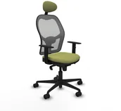 Fotele i krzesła biurowe - Krzesło Biurowe z Zagłówkiem Jorquera Piqueras y Crespo 1D036N1 Kolor Zielony - miniaturka - grafika 1