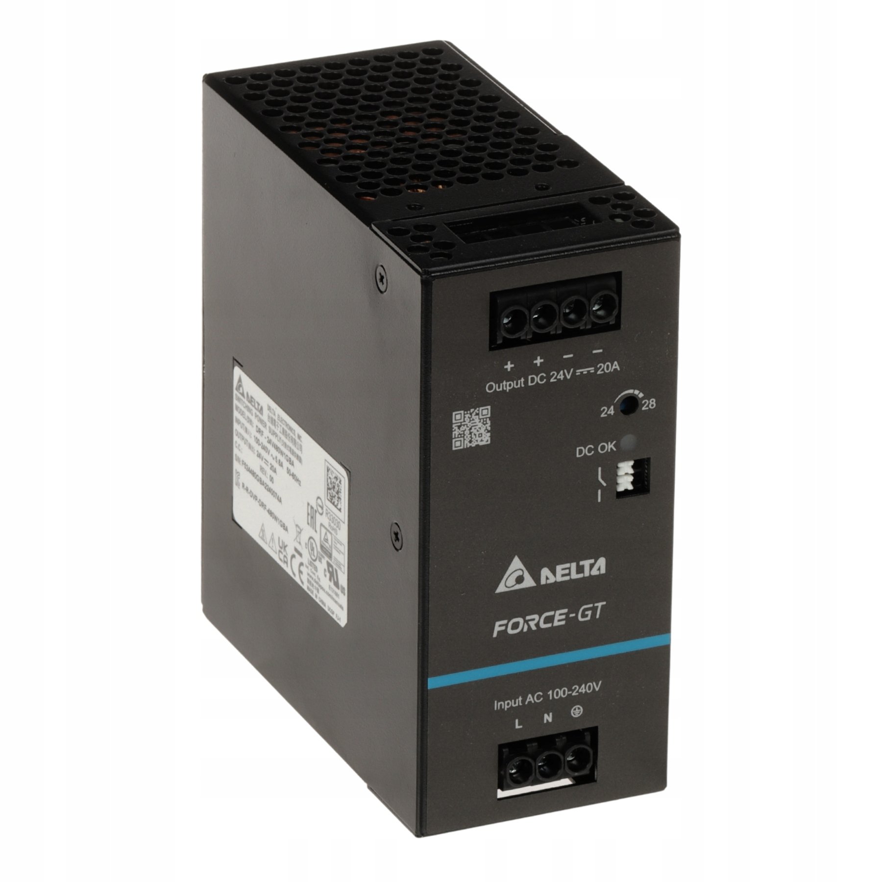 Delta Electronics Zasilacz Impulsowy DRF-24V480W1GBA Force-gt (1 Faza)