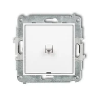 Wyłączniki światła i elektryczne - Wyłącznik pojedynczy dźwigniowy Karlik ICON - biały mat - miniaturka - grafika 1