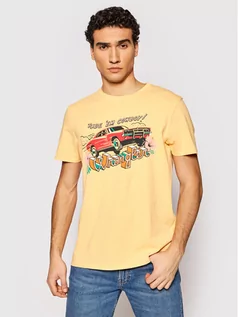 Koszulki męskie - Wrangler T-Shirt Cowboy W7AVGFA11 Pomarańczowy Regular Fit - grafika 1