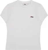 Koszulki i topy damskie - Koszulka damska Fila Trivero biała FAW1205 10001 S - miniaturka - grafika 1