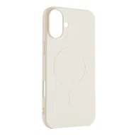Etui i futerały do telefonów - Etui Liquid Silicone Case MagSafe na iPhone 16 - beżowe - miniaturka - grafika 1