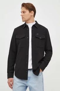 G-Star Raw koszula bawełniana męska kolor czarny slim z kołnierzykiem klasycznym - Koszule męskie - miniaturka - grafika 1