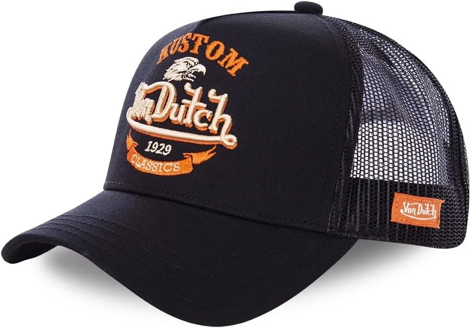 CZAPKA Z DASZKIEM TRUCKER CZARNA Z ORŁEM