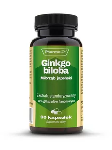 PHARMOVIT Pharmovit Ginkgo biloba 100 mg x 90 kaps - Układ nerwowy - miniaturka - grafika 1