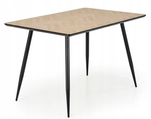 Stół kuchenny dębowy naturalny Berto 120 cm do jadalni salonu - Stoły - miniaturka - grafika 1