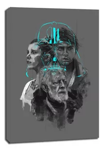 Star Wars Gwiezdne Wojny II Generacja - obraz na płótnie Wymiar do wyboru: 40x60 cm - Obrazy i zdjęcia na płótnie - miniaturka - grafika 1