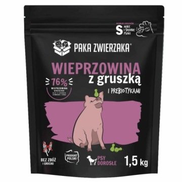 Paka Zwierzaka - Karma sucha SH Wieprzowina z gruszką 
