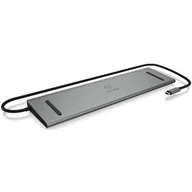 Stacje dokujące i replikatory portów - Icy Box USB-C HDMI USB VGA RJ-45 PD - miniaturka - grafika 1