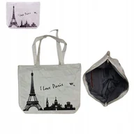 Torebki damskie - TORBA TOREBKA DAMSKA NA RAMIĘ MATERIAŁOWA MOCNA NA LATO - miniaturka - grafika 1