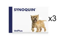 Suplementy i witaminy dla psów - VetPlus SYNOQUIN EFA małe rasy 3x30 tabletek - miniaturka - grafika 1