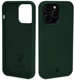 Bizon Silikonowe etui Soft Case do iPhone 14 Pro Max, ciemnozielone - Etui i futerały do telefonów - miniaturka - grafika 1
