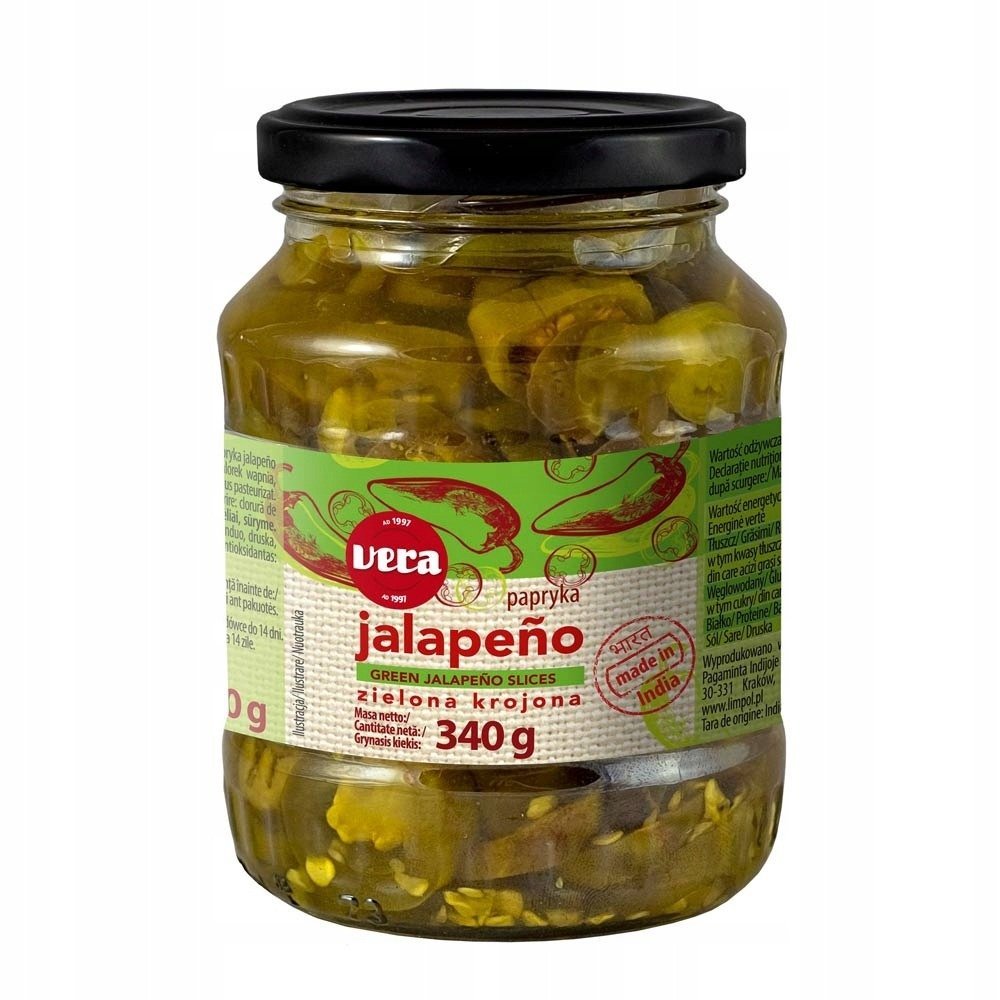 Papryczki Jalapeno Zielone Krojone 680 g