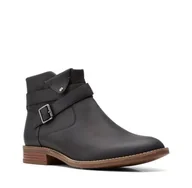 Botki damskie - Camzin Dime [black leather] - rozmiar 37 - miniaturka - grafika 1