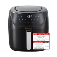 Frytkownice - Russell Hobbs Frytkownica beztłuszczowa XXL, 8L, 10 programów, można myć w zmywarce, max. 220°C, ekran dotykowy, timer, gotowanie, grillowanie, pieczenie, rozmrażanie, suszenie itp. SatisFry 27170-56 - miniaturka - grafika 1