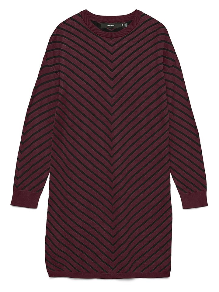 Vero Moda Sukienka w kolorze ciemnofioletowo-czarnym