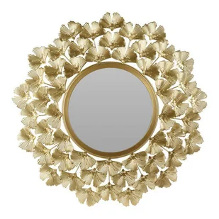 Lustro Liście Miłorzębu 52,5 x 52,5 x 5 cm złote - Lustra Lustro Liście Miłorzębu 52,5 x 52,5 x 5 cm złote - Lustra - miniaturka - grafika 1