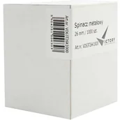 Spinacze i klipsy do papieru - Spinacz metalowy trójkątny 26mm pudełko 1000szt. VO63T26K1000 VICTORY - miniaturka - grafika 1