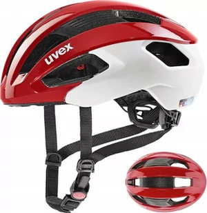 UVEX Rise CC Helmet, czerwony/biały 52-56cm 2022 Kaski rowerowe - Kaski rowerowe - miniaturka - grafika 1