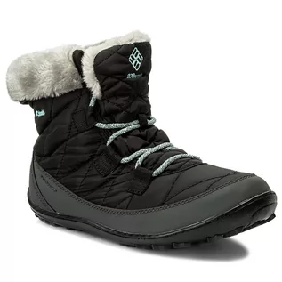 Śniegowce damskie - Columbia Śniegowce Youth Minx Shorty Omni-Heat Waterproof BY1334 Black/Sparay 010 - grafika 1