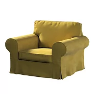 Pokrowce na meble - Dekoria Pokrowiec na fotel Ektorp oliwkowy zielony 103 x 82 x 73 cm Velvet 612-704-27 - miniaturka - grafika 1