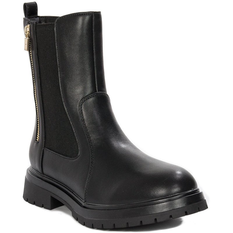 Tommy Hilfiger Botki Damskie Czarne-35