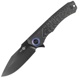 Nóż składany Heretic Wraith-M DP Flipper Battleworn DLC Titanium / Carbon Fiber, Battleworn DLC MagnaCut by Tony Marfione Jr. - Noże - miniaturka - grafika 1