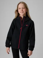 Kurtki i płaszcze dla dziewczynek - 4F Kurtka softshell wiatroodporna membrana 5000 dziewczęca - czarna 164 (13-14 lat) - miniaturka - grafika 1