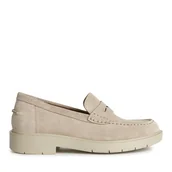 Półbuty damskie - Loafersy Geox D Spherica Ec1 B D65DKB 00022 C5004 Beżowy - miniaturka - grafika 1