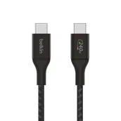 Kable USB - 240W BRAIDED C-C CABLE 2M BLK/ - miniaturka - grafika 1