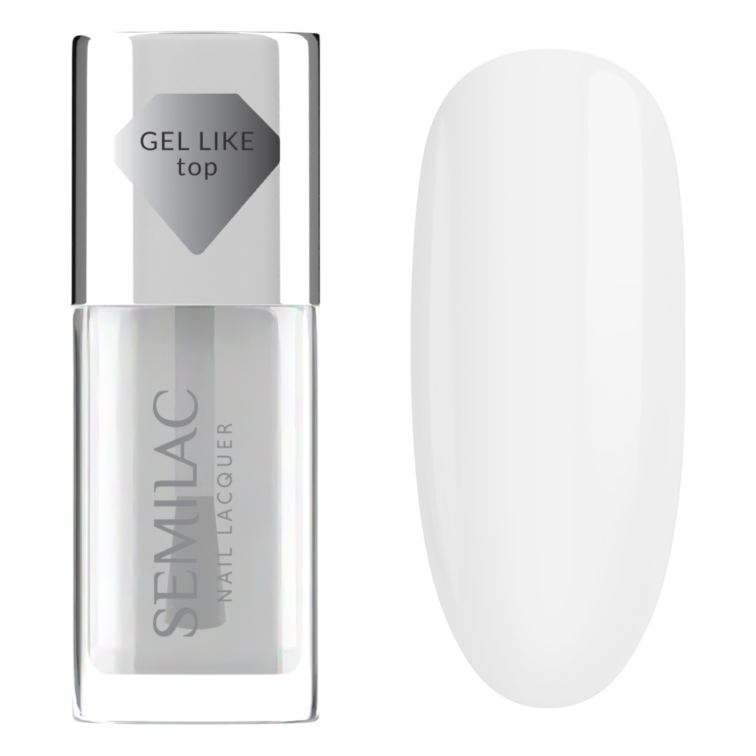 Semilac Top do lakierów klasycznych Nail Laquer Top Gel Like