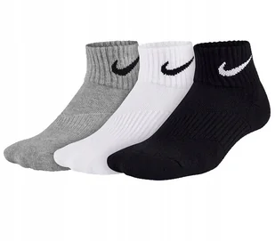 Nike skarpetki 3-PAK 3 kolory Cotton Cushion Quarter SX4722-967 r. 38-42 - Skarpetki męskie - miniaturka - grafika 1