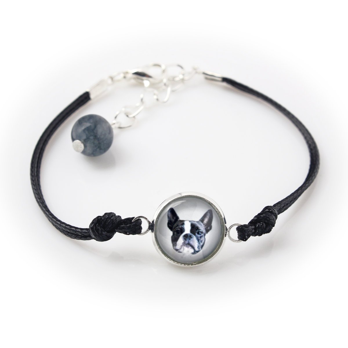 Boston Terrier, Boston Bull Terrier - bransoletka z twoim zdjęciem handmade, wyjątkowa biżuteria marki Art-Dog