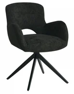 Krzesła - Nowoczesne krzesło THEO czarne - miniaturka - grafika 1