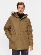 Odzież trekkingowa męska - Columbia Kurtka zimowa Leif Trail™ Parka Brązowy Regular Fit - miniaturka - grafika 1
