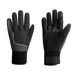 Rękawiczki sportowe unisex Rogelli Essentail Hi Vis wodoodporne - Rękawiczki rowerowe - miniaturka - grafika 1