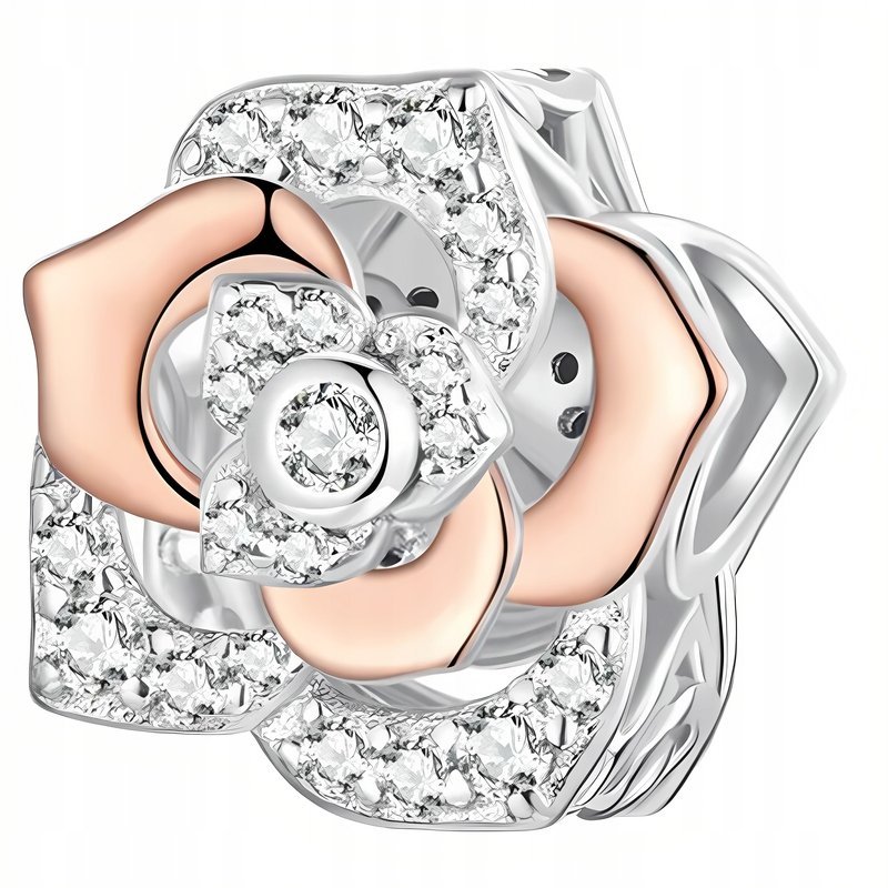 Charms do Pandora Zawieszka Charms Róża Rose Gold Charmsy Trusky