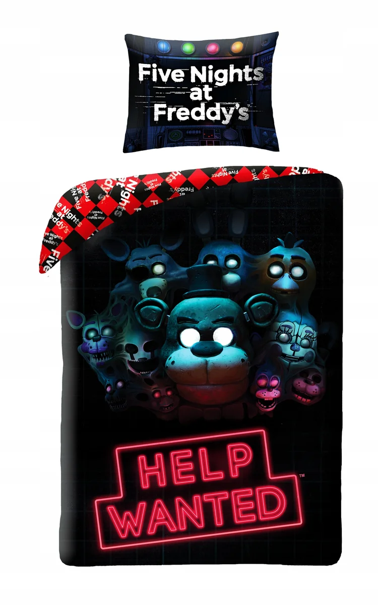 Pościel dziecięca Five night's at Freddy's 140 x 200 cm Halantex mikrofibra
