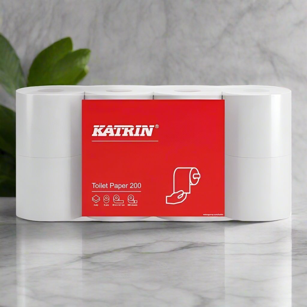 Katrin Toiletpapir Katrin Classic 200 2-lags 25 m 64rul/kar 181402 - 64 ruller pr. karton