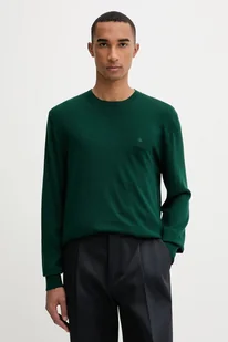 Calvin Klein sweter wełniany męski kolor zielony lekki LV04LB305G - Swetry męskie - miniaturka - grafika 1