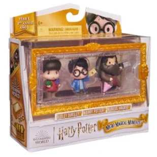 Harry Potter zestaw figurek Micro Magical Moments Harry, Hagrid, Dudley + akcesoria - Figurki dla dzieci - miniaturka - grafika 2