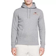 Bluzy męskie - GANT Męska bluza z kapturem Medium Archive Shield, szary melanż, 4XL - miniaturka - grafika 1