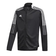 Bluzy dla dziewczynek - Adidas, Bluza dziecięca, TIRO 21 Track Jacket Junior GM7314, czarny, rozmiar 116 - miniaturka - grafika 1