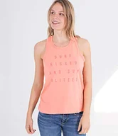 Koszulki i topy damskie - Hurley Damska koszulka w Surf Kissed Perf Tank T-Shirt czerwony karmazyn XS 3HDA2541 - miniaturka - grafika 1